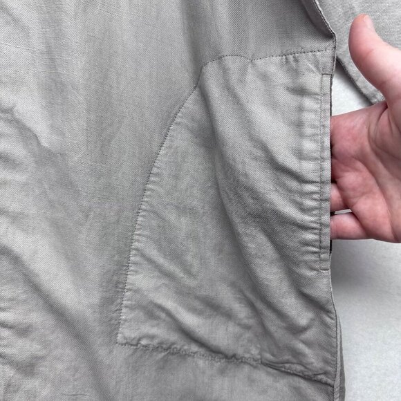 Wilfred Womens Ramie Blend Dolman Sleeve Tunic Top Dress Size XXS Oversized Gray - Picture 8 of 11